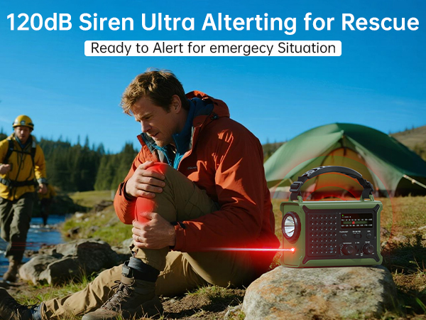 emergency radio with siren