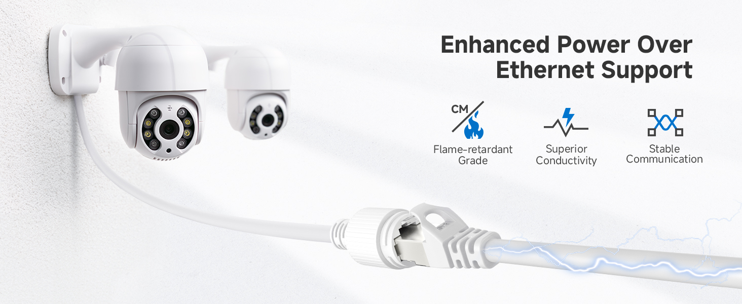 Cat 6 ethernet cable with 24 AWG copper wire for high-speed connectivity