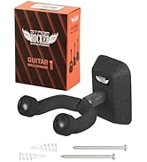 Stage Rocker Guitar Wall Hanger, Guitar Wall Mount, Guitar Hanger Wall Hook Holder Stand with Bla...
