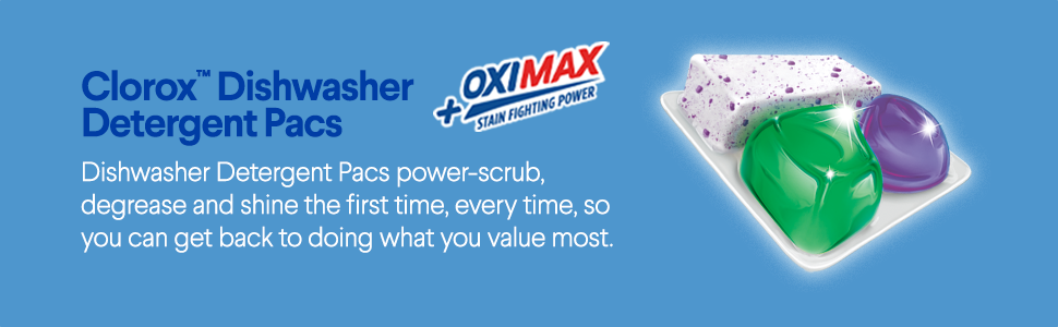 OxiMax Clorox Detergent Power Scrub Clean Restaurant Quality