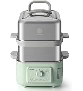 BUYDEEM G52 10.6 Quart 2-Tier Electric Food Steamer for 4-8 Servings, Vegetable Steamer for Cooki...