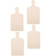 4Pcs Mini Wooden Cutting Boards with Handle, Unfinished Wooden Charcuterie Boards, for Vegetables...