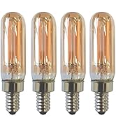 CTKcom Dimmable T6 Led Candelabra Light Bulbs Warm White 2200K Amber Glass 100lm 2W E12 120V T20 ...