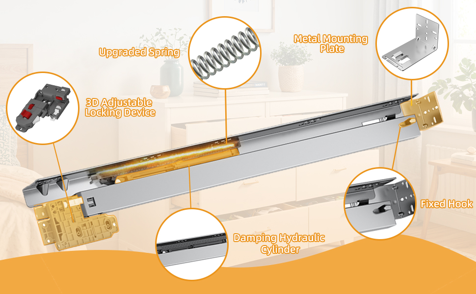 under mount drawer slides