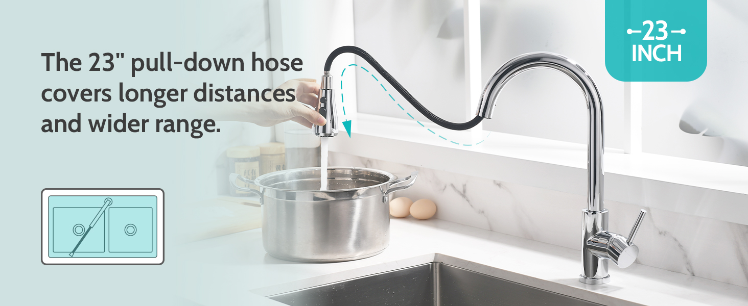 kitchen faucets with flexible hose