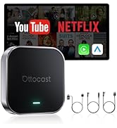 OTTOCAST Magic CarPlay Box 3-in-1 Wireless CarPlay Adapter for iPhone &amp; Android Auto with YouTube...