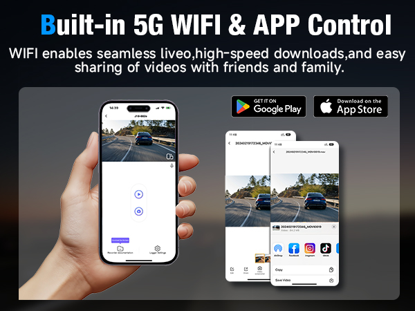 Built-in 5G WIFl &amp;amp; APP Control