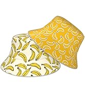 Bucket Hat Double-Side-Wear Reversible Sun Hat Beach Travel Hiking for Women Men
