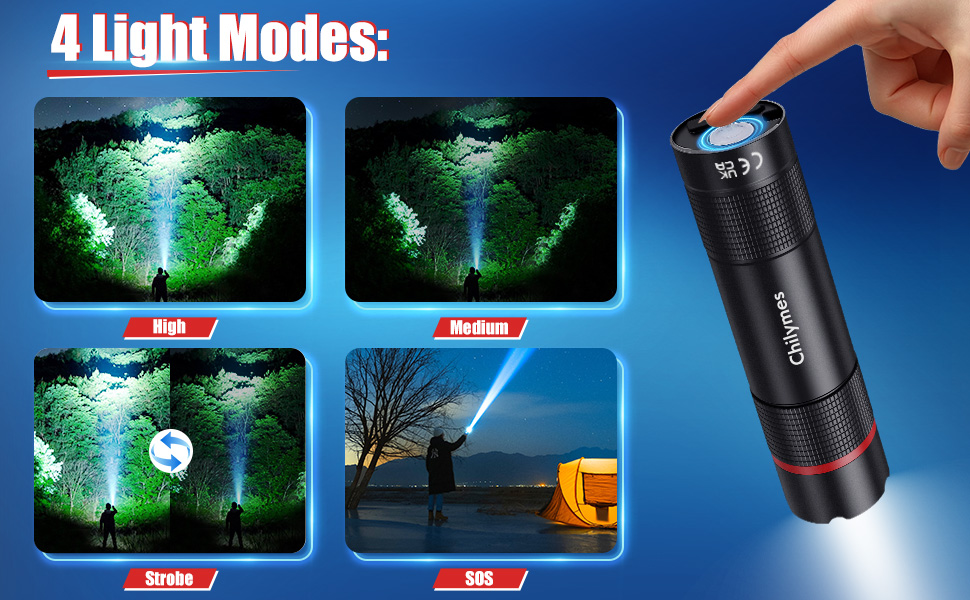 flashlight with 4 modes