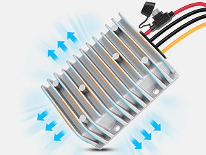 Nilight 360W 48V 36V to 12V 30A DC Converter Regulator Reducer with Fuse