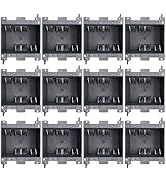 HUIXHAO 2-Gang Electrical Outlet Box,Old Work Box,25 Cubic Inch Junction Box,ETL Listed and Fire ...