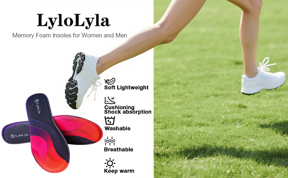 Memory Foam Insoles for Men &amp; Women