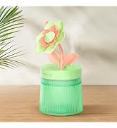 Cute Flower Mini Humidifier, 260ml Gardenia Desktop Humidifiers for Bedroom, Portable Small Cool ...