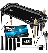 roygra Foldable Rolling Tray Set with Cone Loader, Cone Filler Roller - Pre Roll Machine, Metal R...