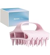 RHOS Scalp Massager Shampoo Brush, Curved Vented Scalp Scrubber, Soft Silicone Hair Scrubber for ...