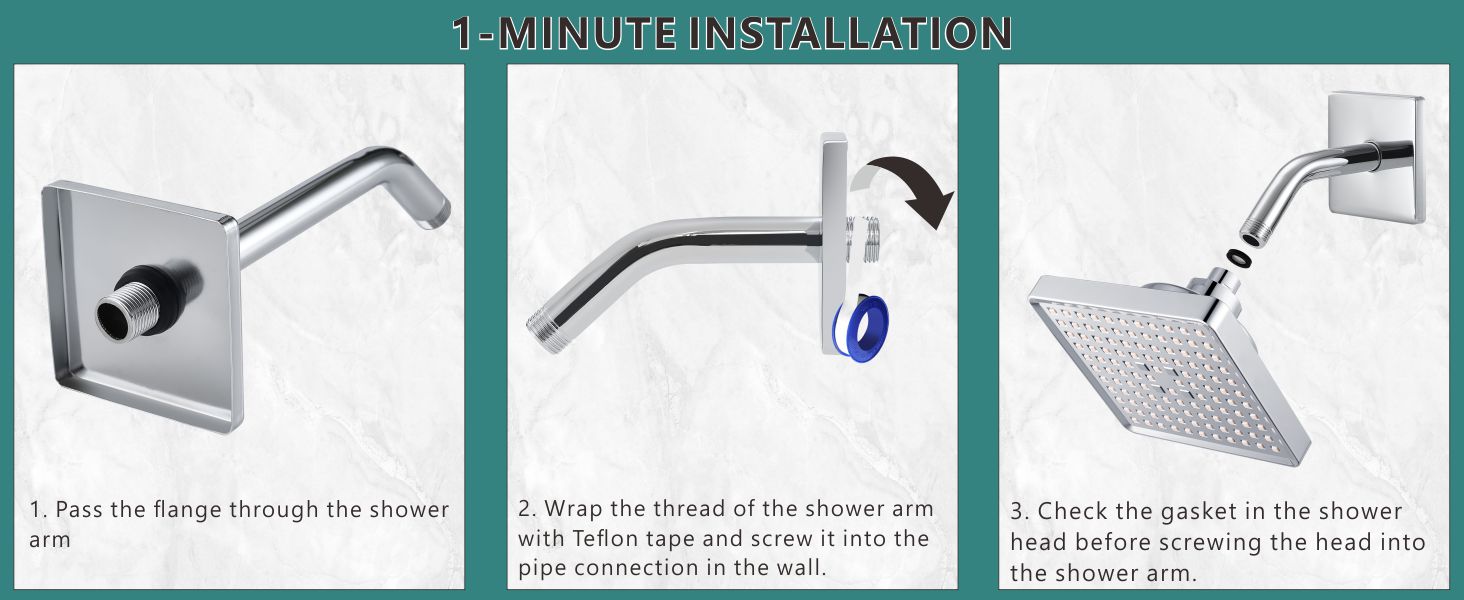 adjustable shower arm