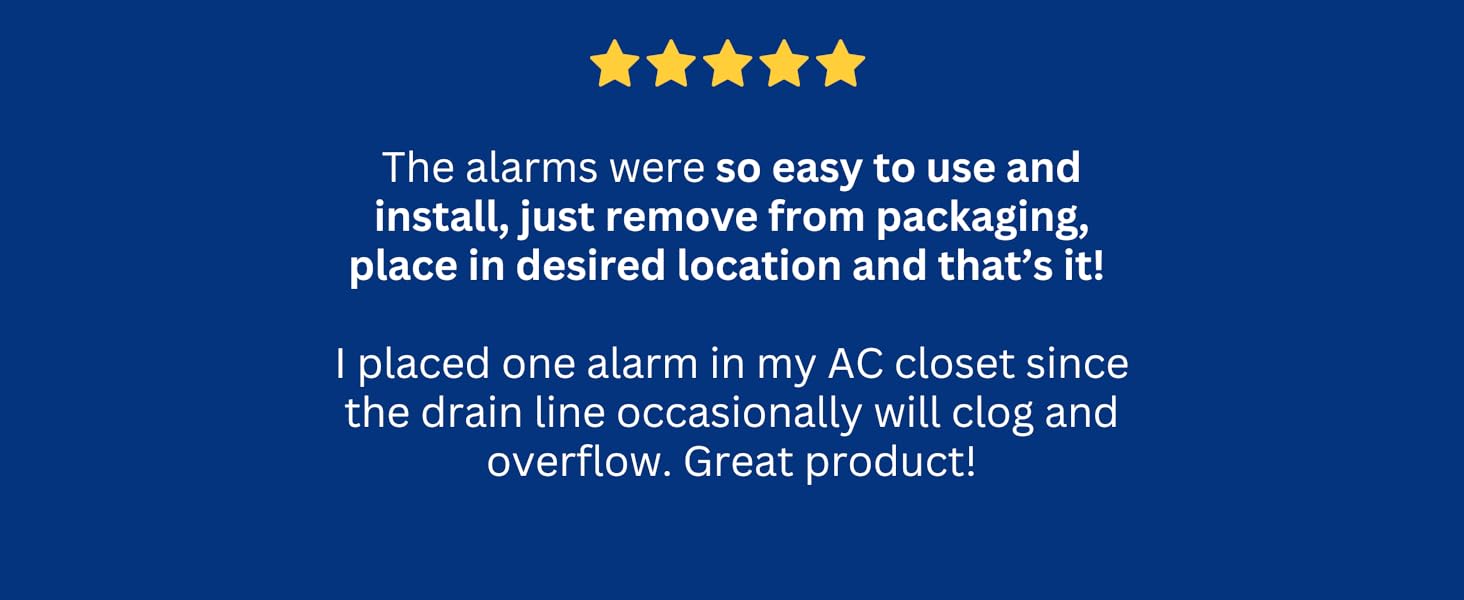 Flood Buzz water leak alarms