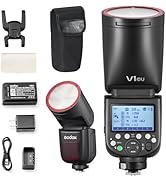 Godox V1-C USA Version Flash for Canon, V1-CU Flash Speedlight with 2.4G Wireless TTL, Rechargeab...