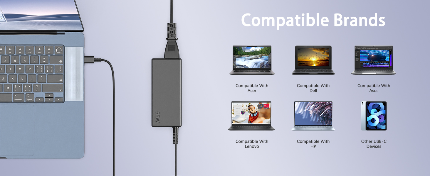 USB C Chromebook Laptop Charger