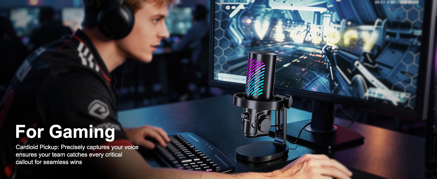 microphone for pc gaming mic gaming microphone podcast microphone