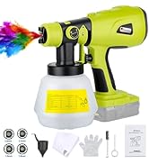 Cordless Paint Sprayer Compatible with Ryobi 18V ONE+ Plus Lithium Battery,Brushless Motor Handhe...