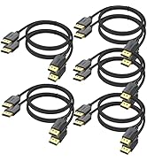 DisplayPort Cable 10-Pack, 6 Feet, Thin DP to DP 1.2 Cable Cord, [4K@60Hz, 2K@165Hz, 2K@144Hz] Di...