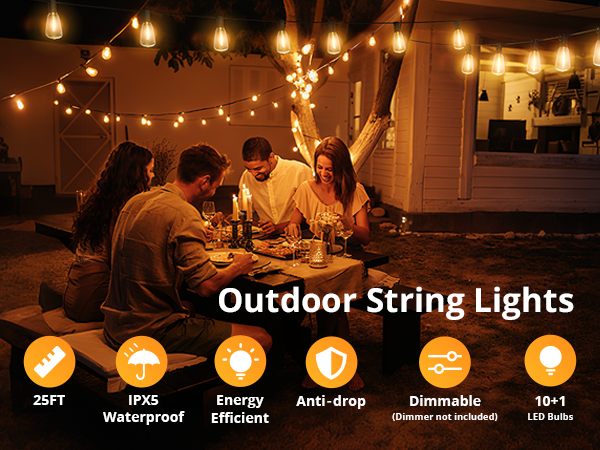 outdoor string lights