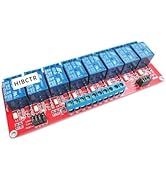 12V 8-Channel Relay Module with Optocoupler Isolation - High/Low Level Trigger 10A 250VAC for Ard...
