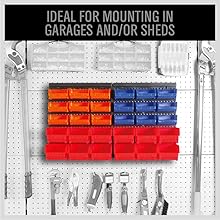 30 Bins Wall Mount Storage Bins