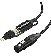 HOSONGIN USB C to XLR Cable 6 Feet,Type-c to XLR Female Microphone Cable Adapter for Audio Record...