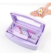 BOMOQING Nail Tool Sterilizer Box, Plastic Sterilizing Tray, Plastic Clean Sterilizing Box Storag...