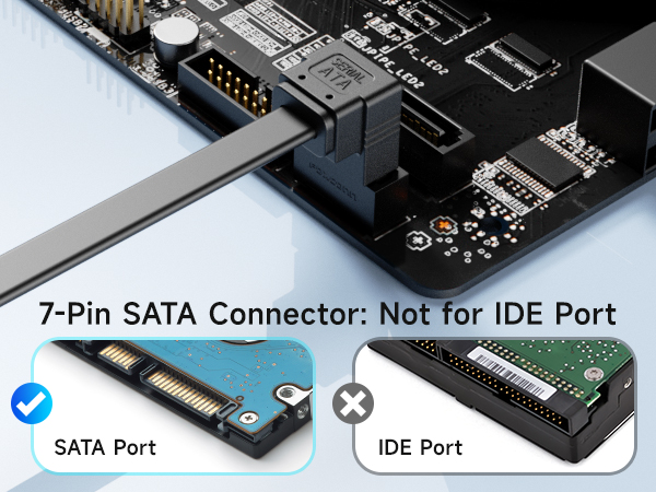 3-pack right angle sata cables for fast data transfer and reliable connections