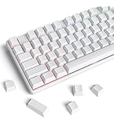iTastatur 128 Key Blank Keycaps, Thick PBT White Keycaps, Custom Gaming Keycaps, Minimalist White...