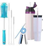XANGNIER 5 Pcs Water Bottle Cleaner Brush Set for Owala 24oz/32oz/40oz Cup,Multifunctional Bottle...