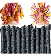 50 Pcs Heatless Spiral Hair Curlers 22inch Magic No Heat Hair Curls For Long Hair 6Pcs Styling Ho...