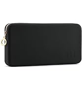 FVION Zipper Makeup Brushes Bag For Travel, Large Silicone Makeup Brush Holder, Make Up Brushes P...