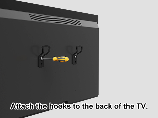 screwless wall tv mount no stud
