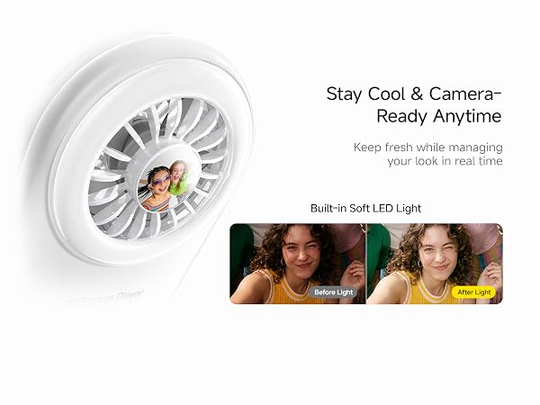 Magnetic phone fan