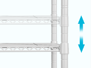 garment rack with shelves