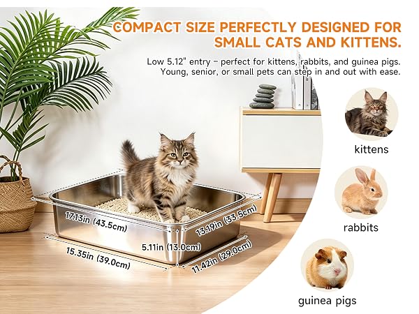 COMPACT SIZE PERFECTLY DESIGNED FOR SMALL CATS AND KITTENS