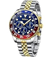 FANMIS Mens Luxury Wrist Watches Luminous Chronograph Analog Quartz Stainless Steel Fashion Water...