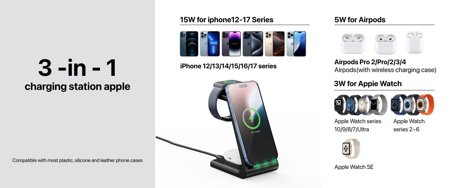 3 in 1 charging station apple