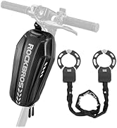 ROCKBROS Bike Lock Scooter Lock 23.4-Inch Heavy Duty Anti-Theft Chain Lock with Key E-Bikes Acces...