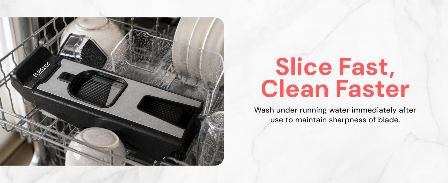 Fullstar Safe Mandoline Slicer is top-rack dishwasher safe