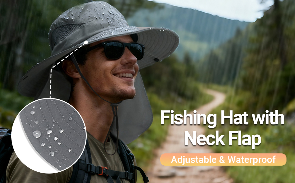 sun hat with neck cover
