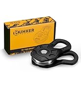 BUNKER INDUST 10 Ton Snatch Block, Recovery Winch Pulley Block for 0.59"~0.79" Diameter Synthetic...