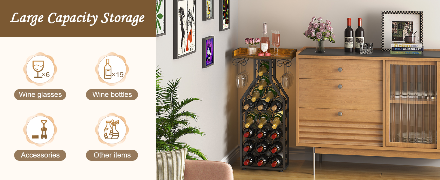 wine rack freestanding floor