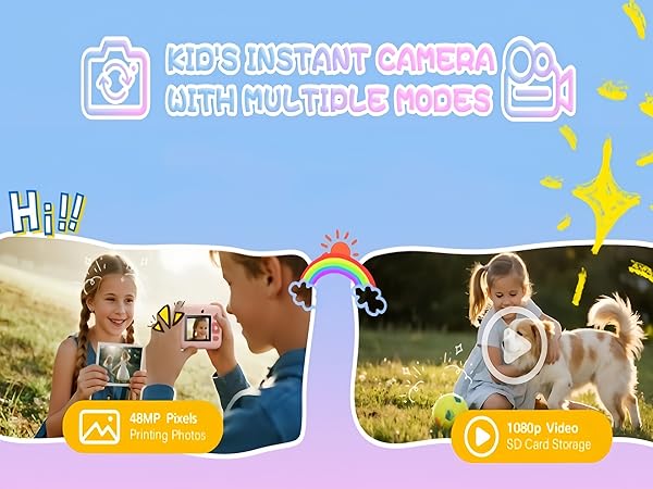 kid camera pink