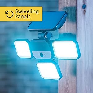 outdoor lights with folding panels