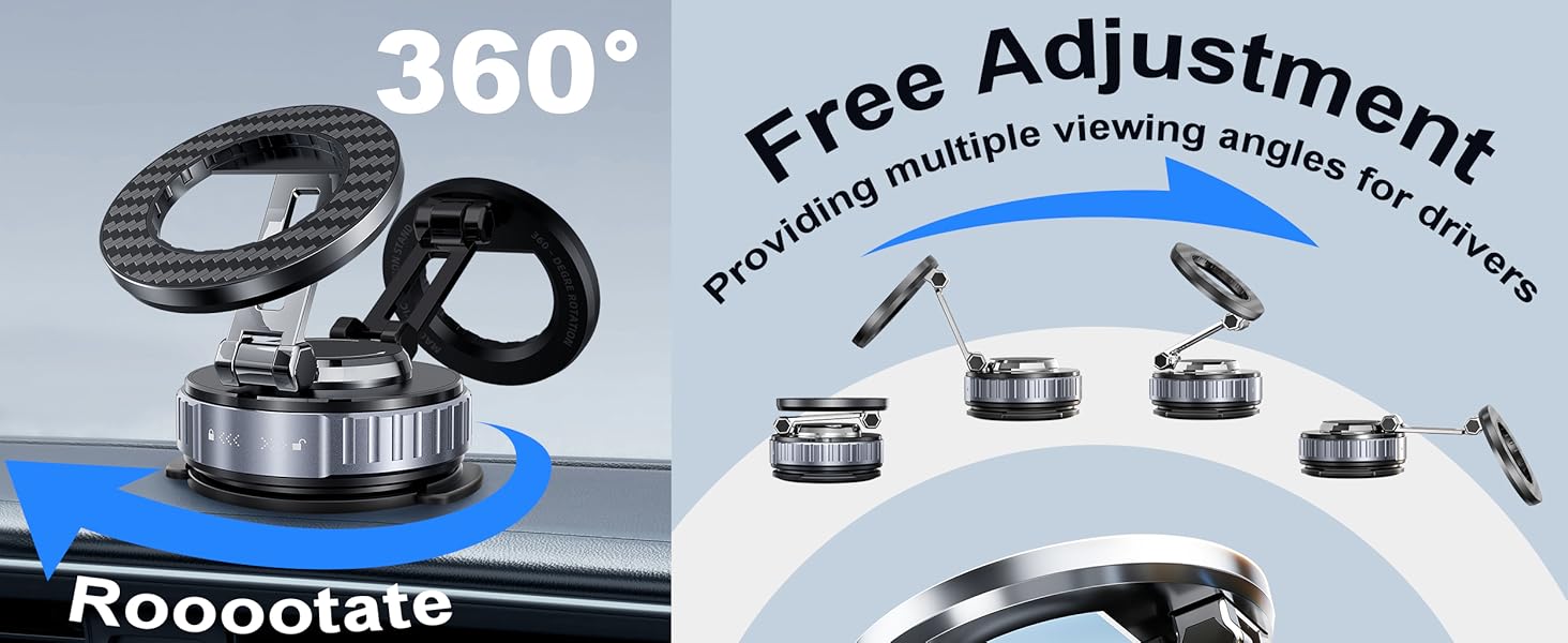 360 vacuum magnetic phone holders for your car